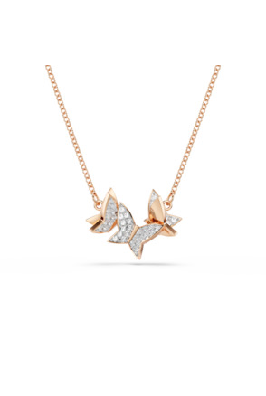 Idyllia Lilia Necklace Small Rose Gold shiny Crystal