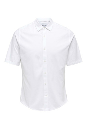 Slim Fit Overhemdkraag Korte Mouwen (K/M) Heren