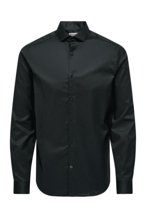 Slim Fit Overhemdkraag Lange Mouwen (L/M) Heren
