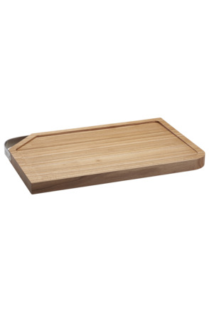 Snijplank 48x32 cm met roestvrij stalen handvat