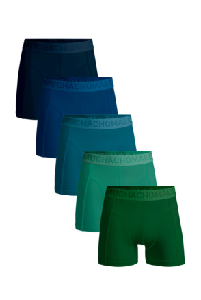 Heren 5-pack licht katoenen effen