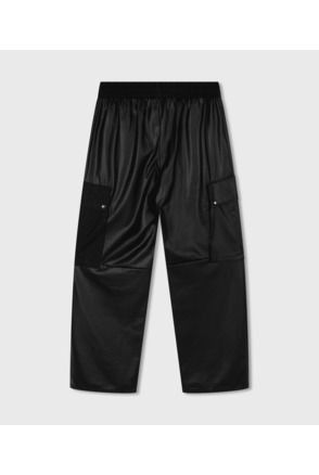 10DAYS Dames leatherlook cargobroek polyester elastaan