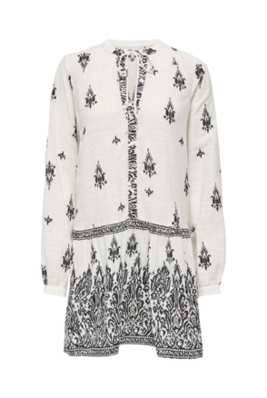 Regular Fit V-Neck Long Sleeves (L/S) Regular fit zomerjurk met lange mouwen