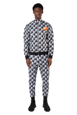 ALL OVER ORANGE BAGDE TRACKSUIT MEN