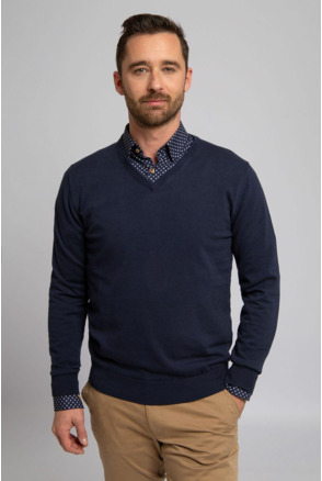 Suitable Pullover Vini V-Hals Navy