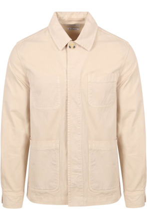 Suitable heren King Essentials The Benjamin Overshirt Ecru