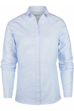 Steppin' Out Blouse Lauren Oxford Dames Lichtblauw