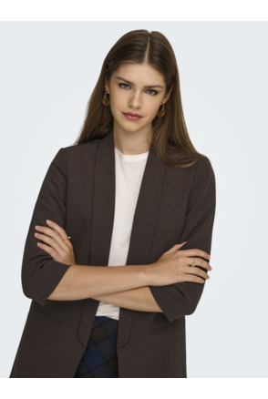 Regular Fit Reverse Blazer met gerimpelde mouwen