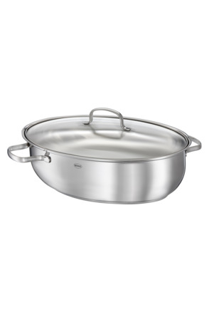 Oval Roaster ELEGANCE w. Glass Lid