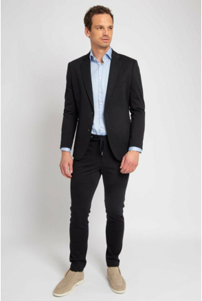 Suitable Jersey Suit Navy