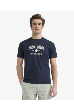 New York T-shirt 100% Cotton Heren