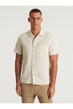 Chasin Heren Korte Mouw Shirt Bore Searsucker