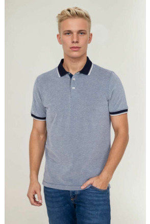 Suitable Oxford Polo Donkerblauw