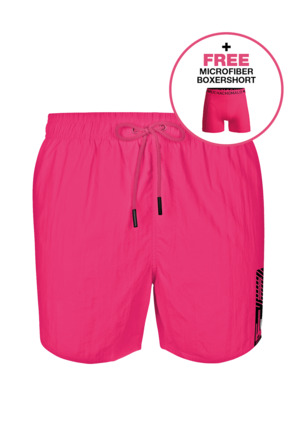 Jongens Zwembroek Effen Neon Pink