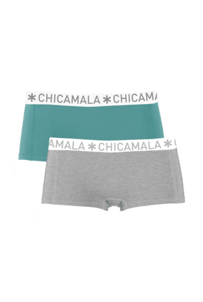 Meisjes 2-pack Boxer Shorts Effen