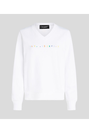 SUMMER LOGO V-NECK SWEATSHIRT