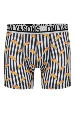 ONSFITZ PRINT WB BOLD STRIPE BOXER 1PACK Heren