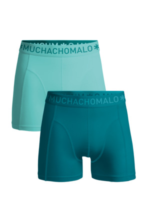 Heren 2-Pack Boxershorts Effen Blue/Blue