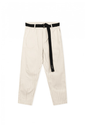 10DAYS Dames gestreepte ceinturbroek katoen