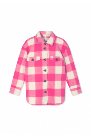 10DAYS Dames geruite jas polyester wol top