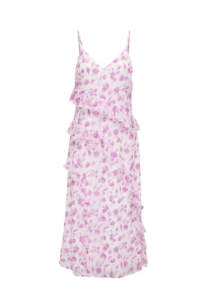 Standard Fit V-Neck Sleeveless (S/L) Zomerjurk: Mouwloze V-hals met ruches