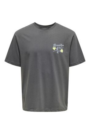 Relaxed Fit O-Hals Korte Mouwen (K/M) Heren