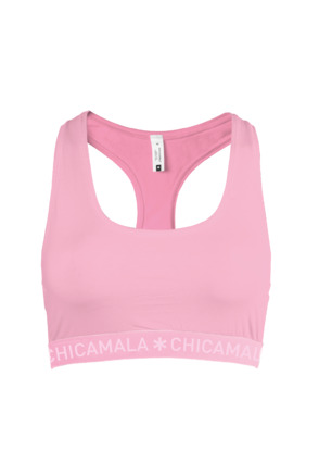 Dames 1-pack racer back effen Pink
