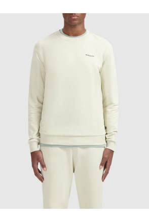Tweekleurige Palm Sweater 100% Katoen Mannen