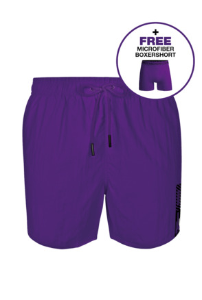 Jongens Zwembroek Effen Pinkish Purple