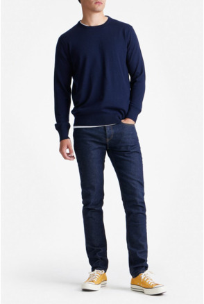 King Essentials The John Pullover Merino Navy