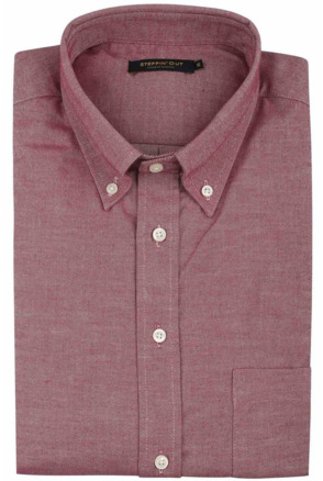 Steppin' Out Overhemd Twill Rood