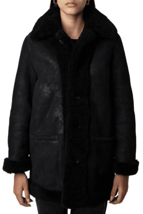 MAGDAS SHEARLING MANTEAU REVER