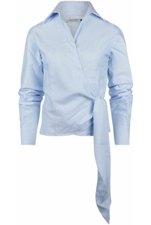Steppin' Out Wikkel Blouse Julia Oxford Lichtblauw