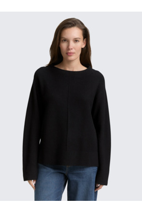 Uitgebreide trui met opstaande Kraag