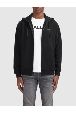 Grunge Logo Full-zip Hoodie 100% Katoen Mannen