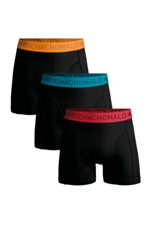 Heren 3-Pack Boxershorts Effen Black