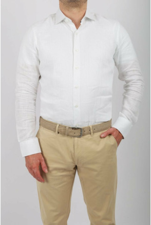 Suitable Overhemd Linnen Wit