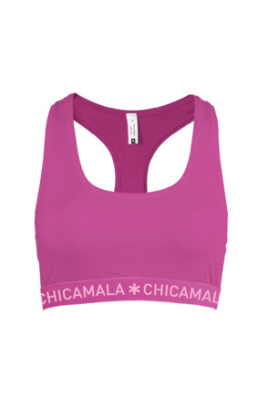 Dames 1-pack racer back effen Purple