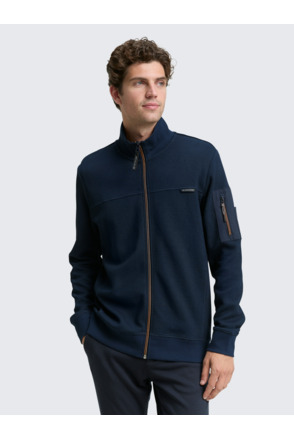 Sweatjack met textuur