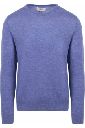 King Essentials The John Pullover Merino Mid Blauw