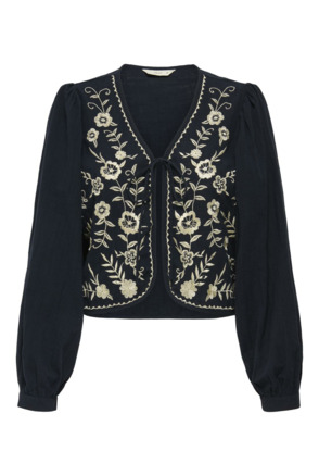 Regular Fit V-Neck Long Sleeves (L/S) V-hals vest met normale pasvorm en lange mouwen