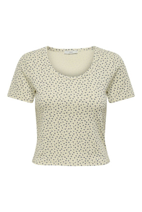 Regular Fit U-Neck Short Sleeves (S/S) Regular fit U-hals top met korte mouwen