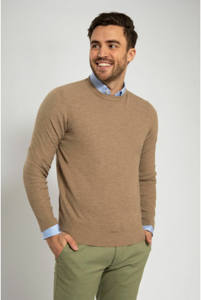 Suitable Trui Structuur Taupe