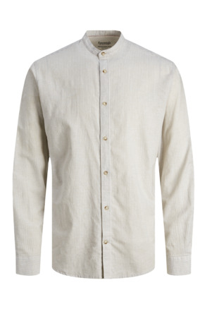 Slim Fit Band Collar Long Sleeves (L/S)