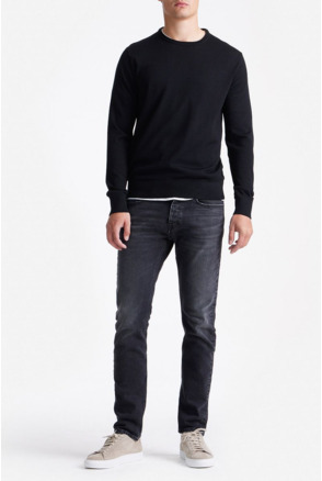 King Essentials The John Pullover Merino Zwart