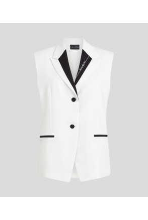CONTRAST SUIT GILET