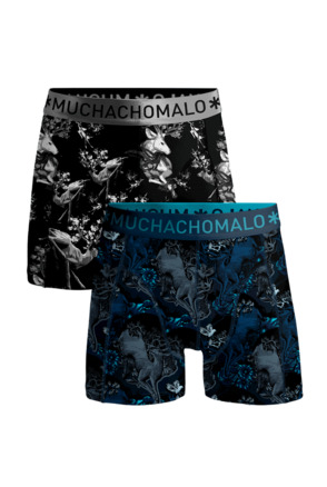 Heren 2-Pack Boxershorts Man Hert Print/Green