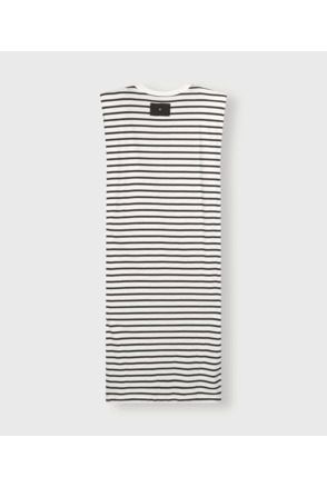 padded tee dress stripes