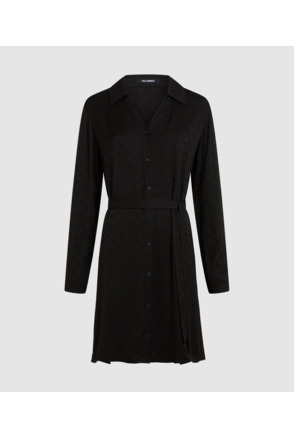 K JACQUARD SHIRT DRESS