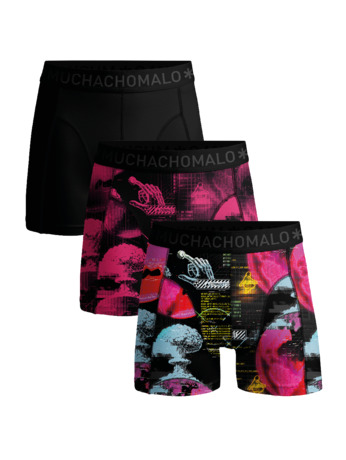 Jongens 3-Pack Boxershorts Print/Print/Effen